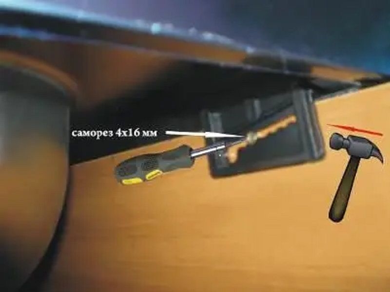 Кріплення для мийки накладної К0001 (пластик) 4шт Пластик UA