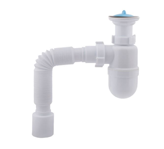 Сифон для раковини У-1050 (SY11000043) вихід 40X50 KronoPlast
