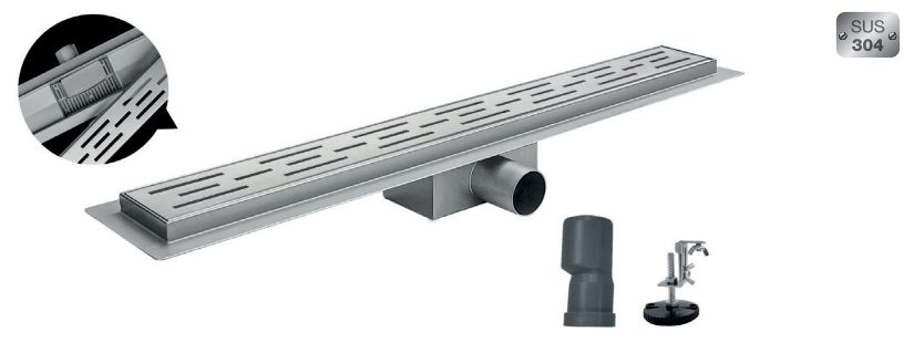 Душовий трап FD01-70X600 нерж 60см Satin KOER