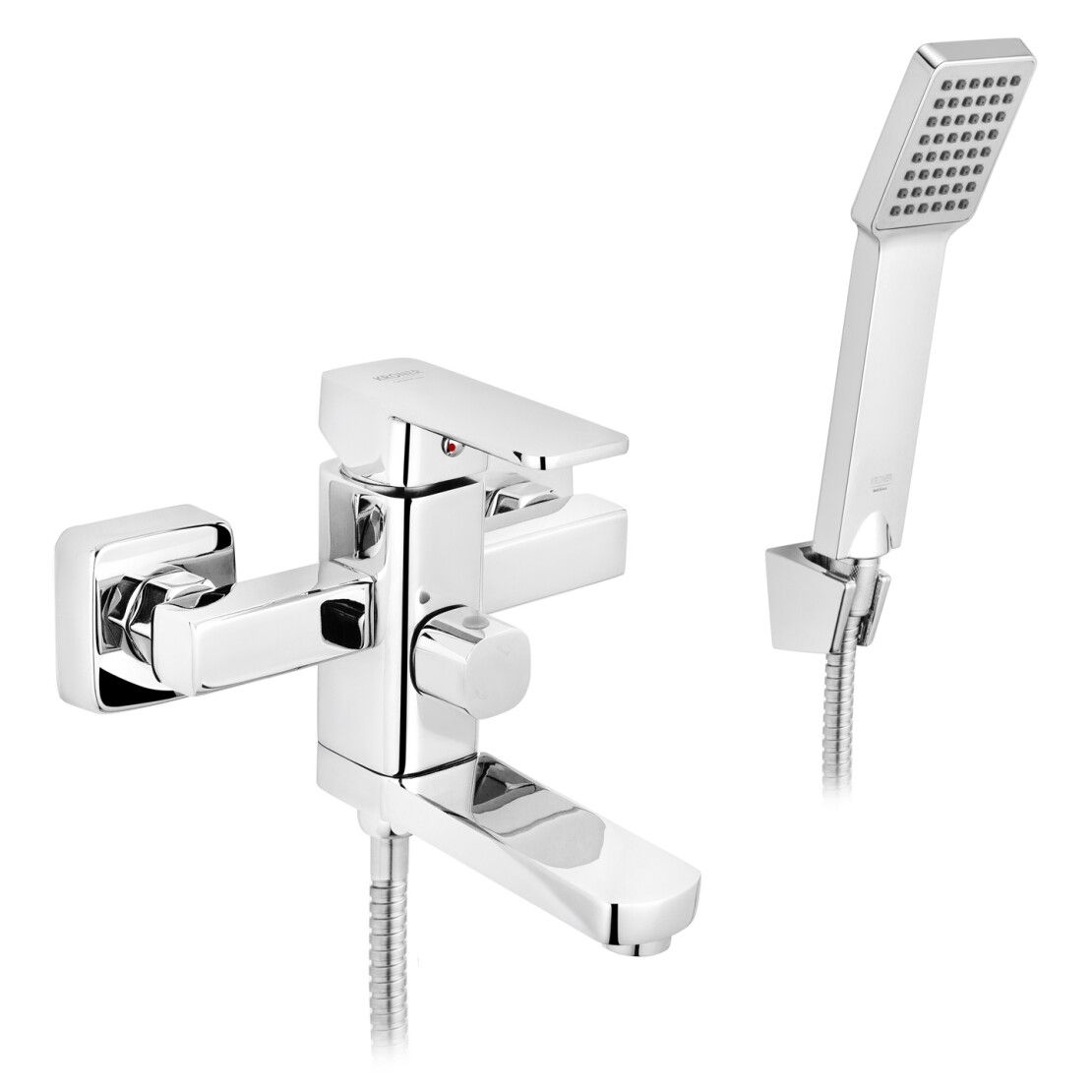 Змішувач для ванни KRM Ems-C060 коротка Хром KRONER