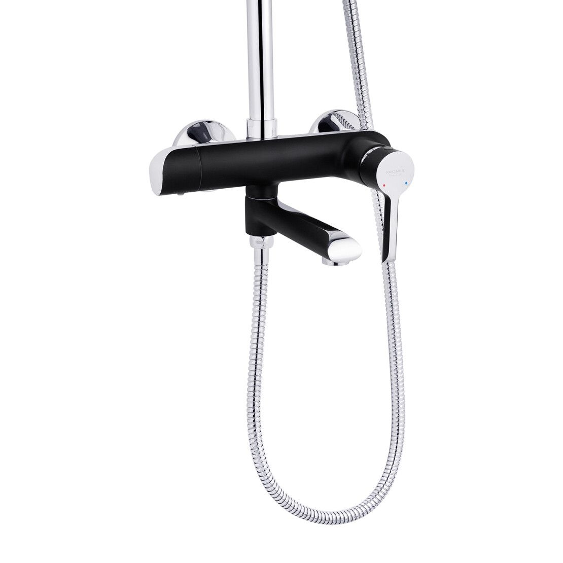 Душова система KRP Essen-SCH063 Чорний\хром KRONER