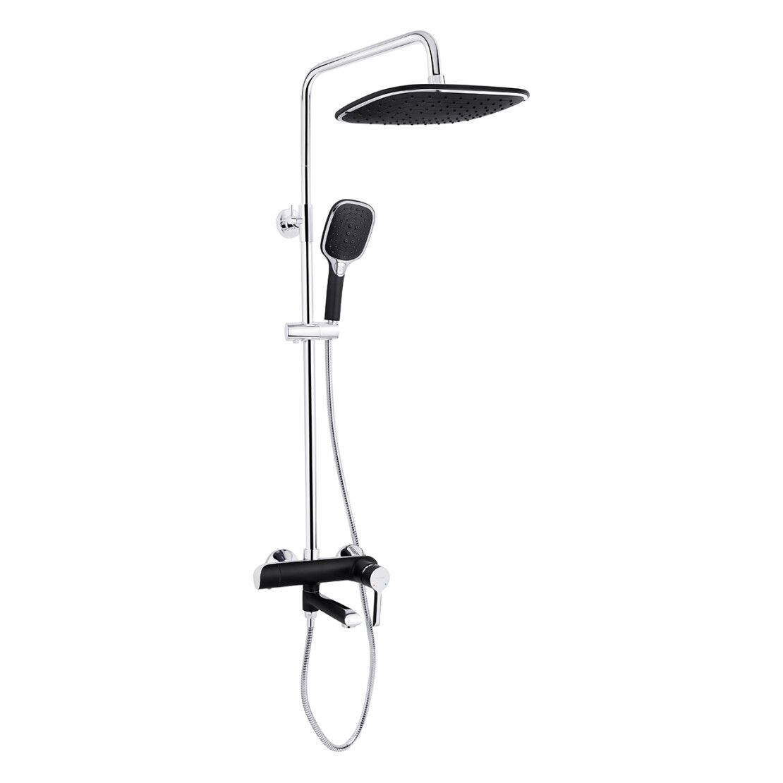 Душова система KRP Essen-SCH063 Чорний\хром KRONER