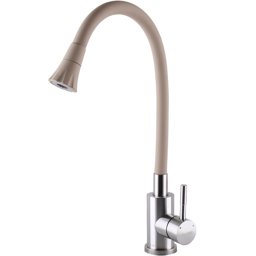 Змішувач для кухні Alpen SBT1-203SA-K15 гнучкий Бежевий Globus Lux