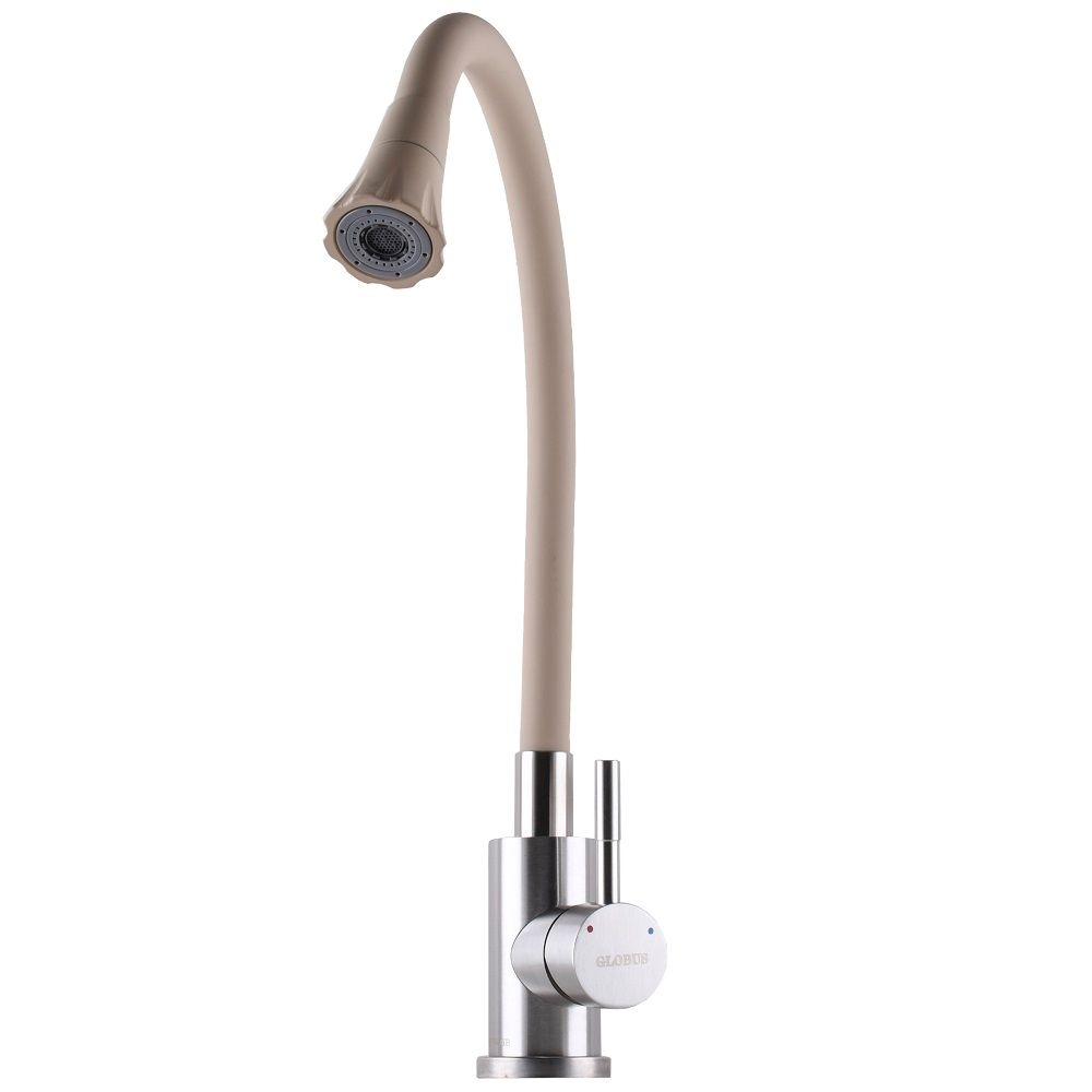 Змішувач для кухні Alpen SBT1-203SA-K15 гнучкий Бежевий Globus Lux
