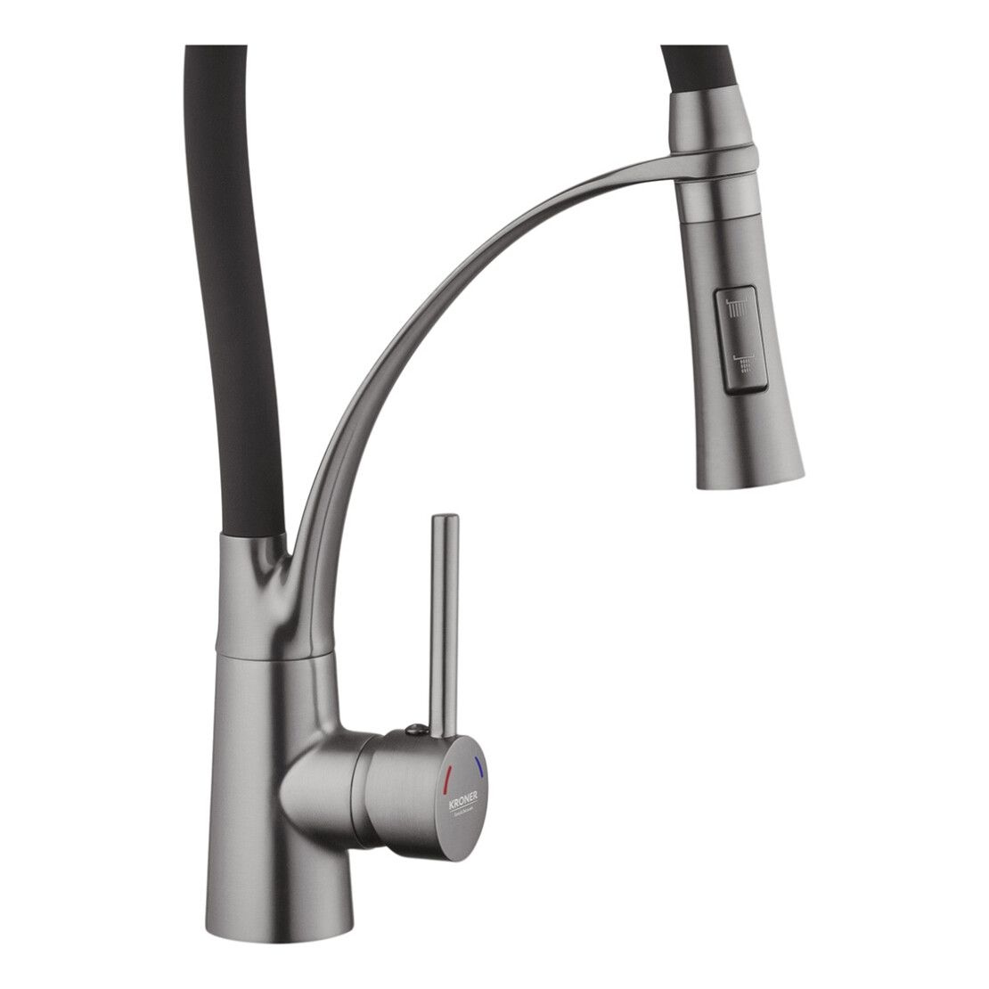 Змішувач для кухні Ersel-GRP03393BLK PVD Black KRONER