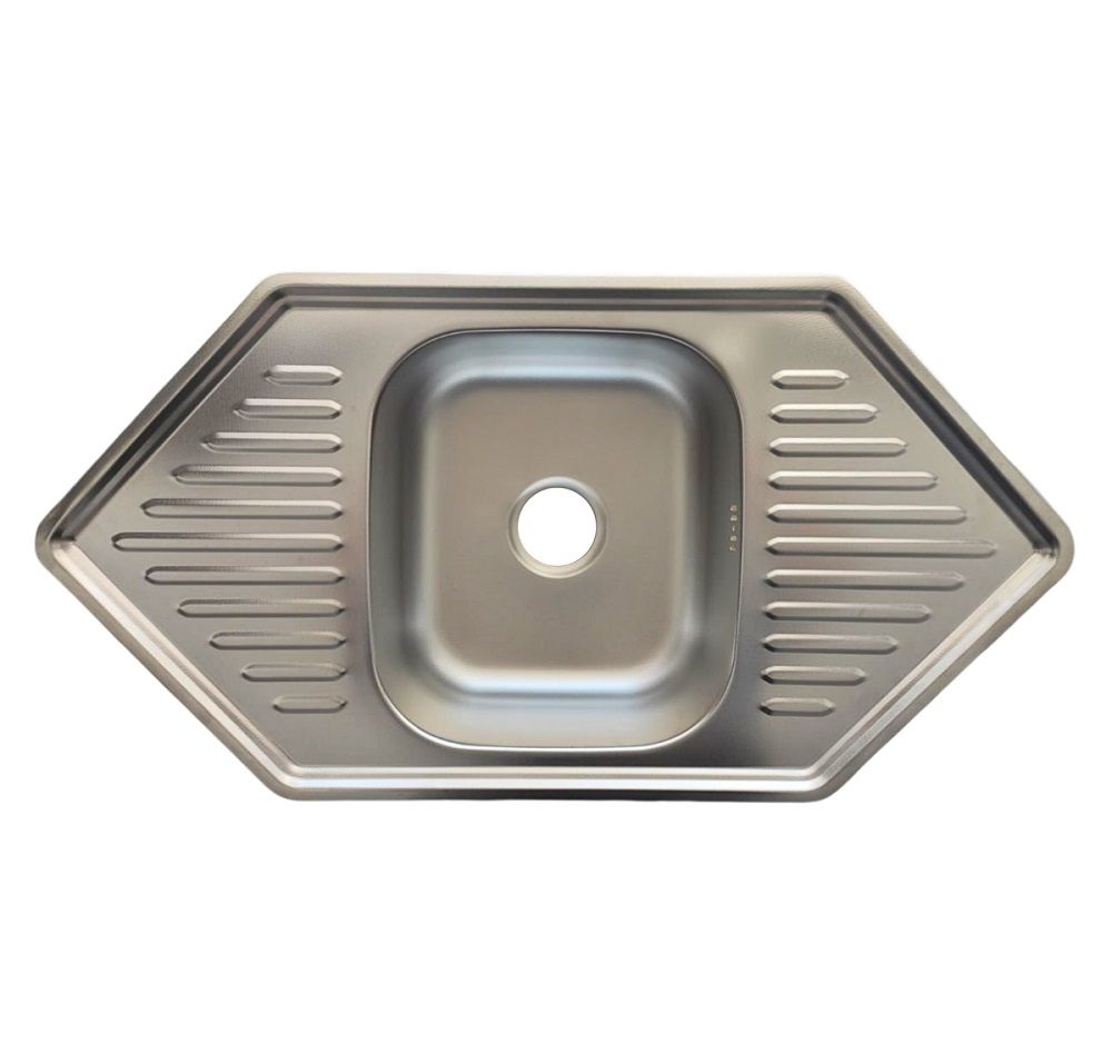 Мийка кухонна врізна 9550 (0,8\180мм) Decor PLATINUM