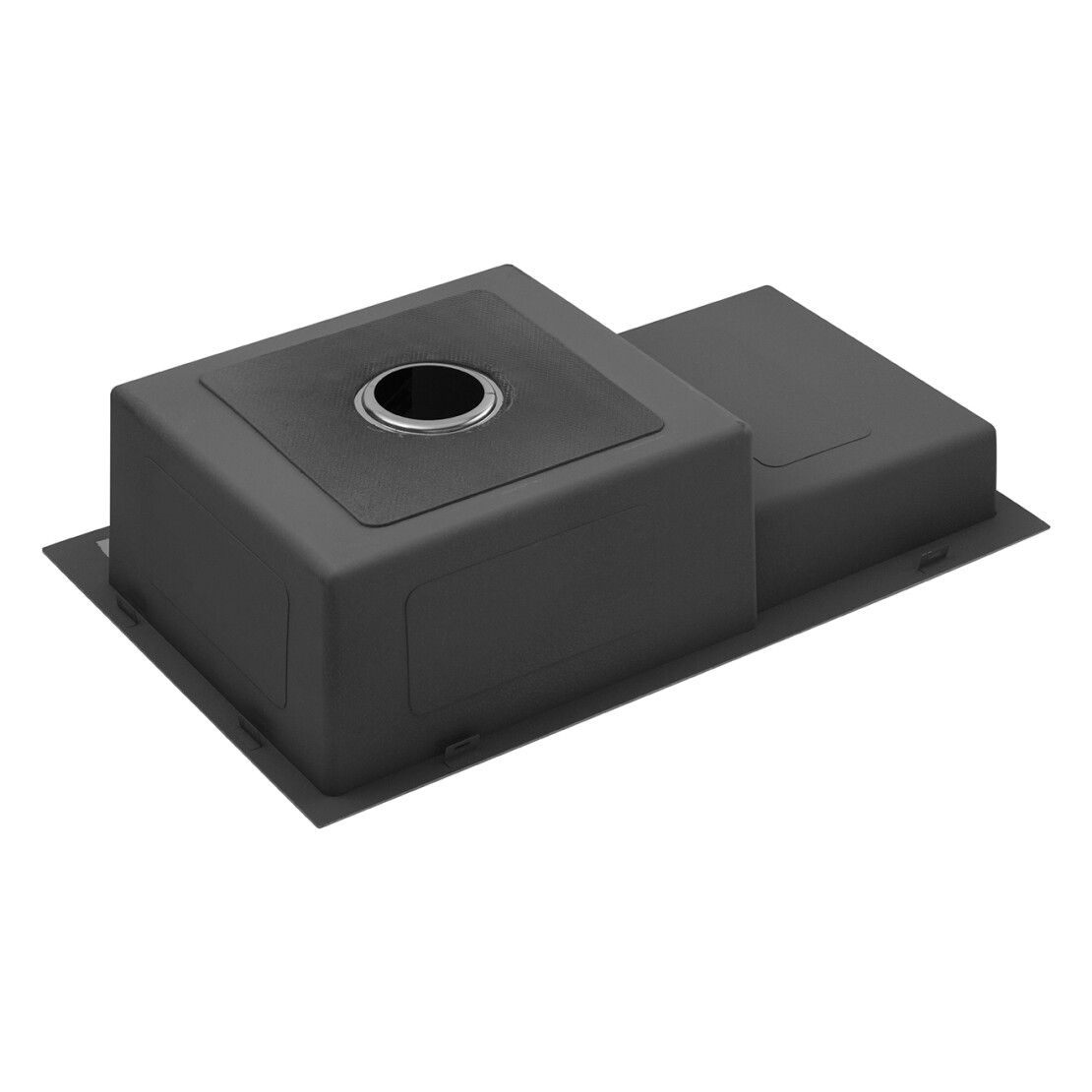 Мийка кухонна Handmade KRP 7848RHM (3,0\1,0) Права PVD Black KRONER