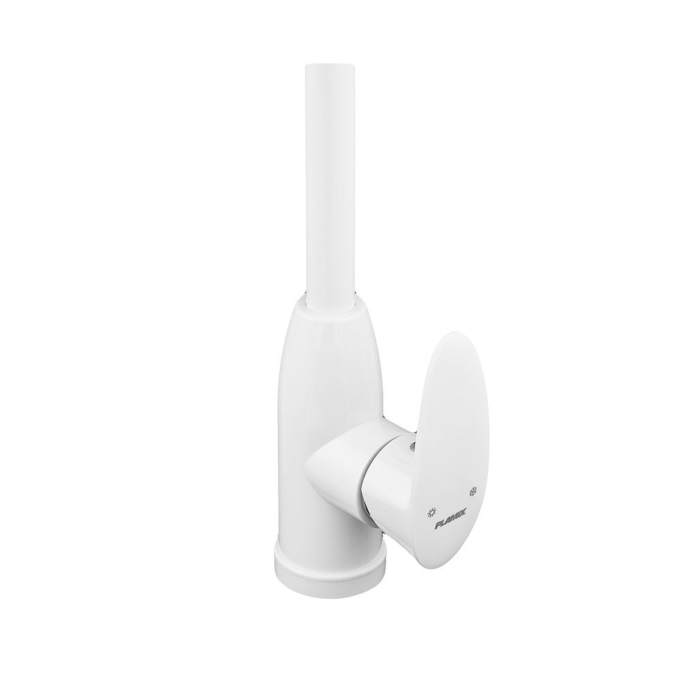 Змішувач для кухні CEZAR-011-B SET White (з підведенням) Білий Plamix
