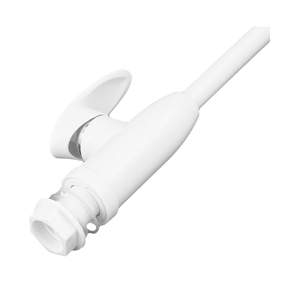 Змішувач для кухні CEZAR-011-B SET White (з підведенням) Білий Plamix