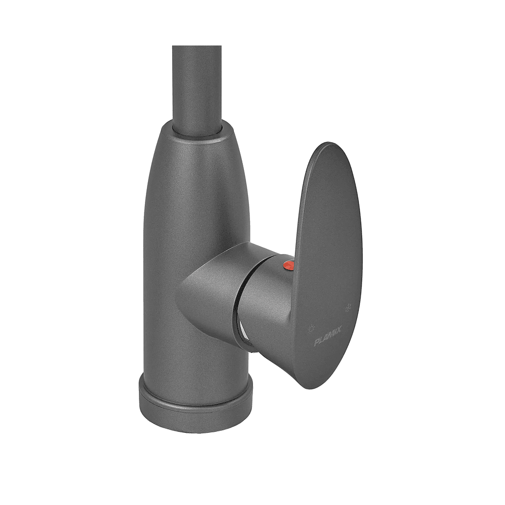 Змішувач для кухні CEZAR-011-B SET Graphit (з підведенням) Графіт Plamix