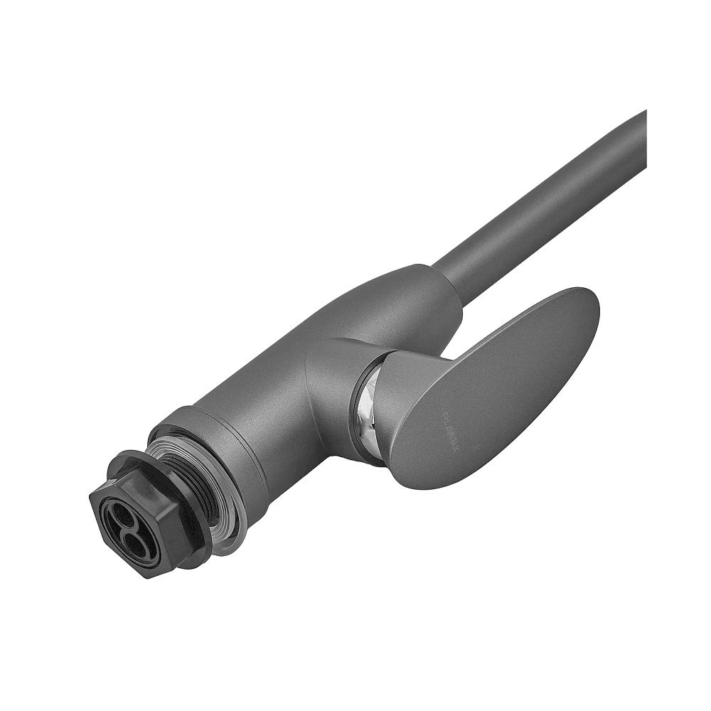 Змішувач для кухні CEZAR-011-B SET Graphit (з підведенням) Графіт Plamix