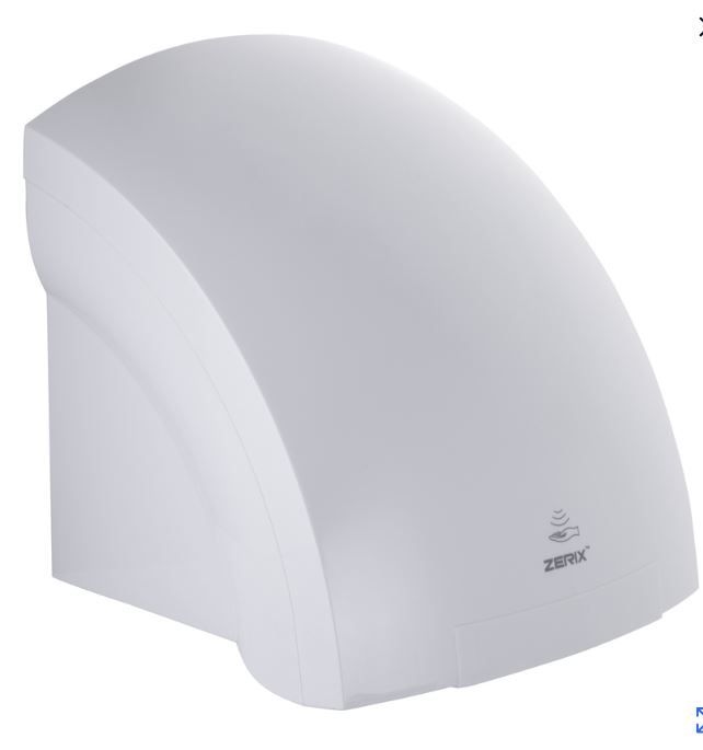 Сушарка для рук HD-1800 (авто 1800Вт) Білий ZERIX