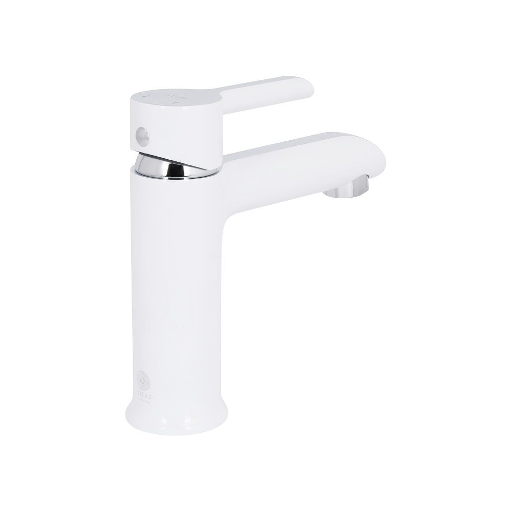 Змішувач для раковини Grand QTGRAWCR001F White Білий\хром QTAP
