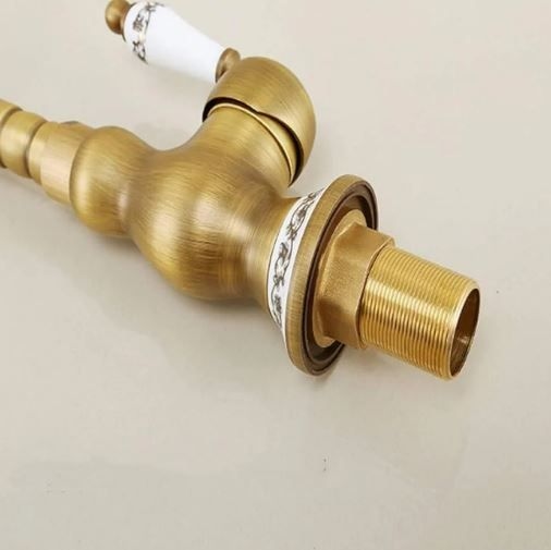 Змішувач для раковини 6717F умивальн Retro Bronza PVD GOLD Epelli