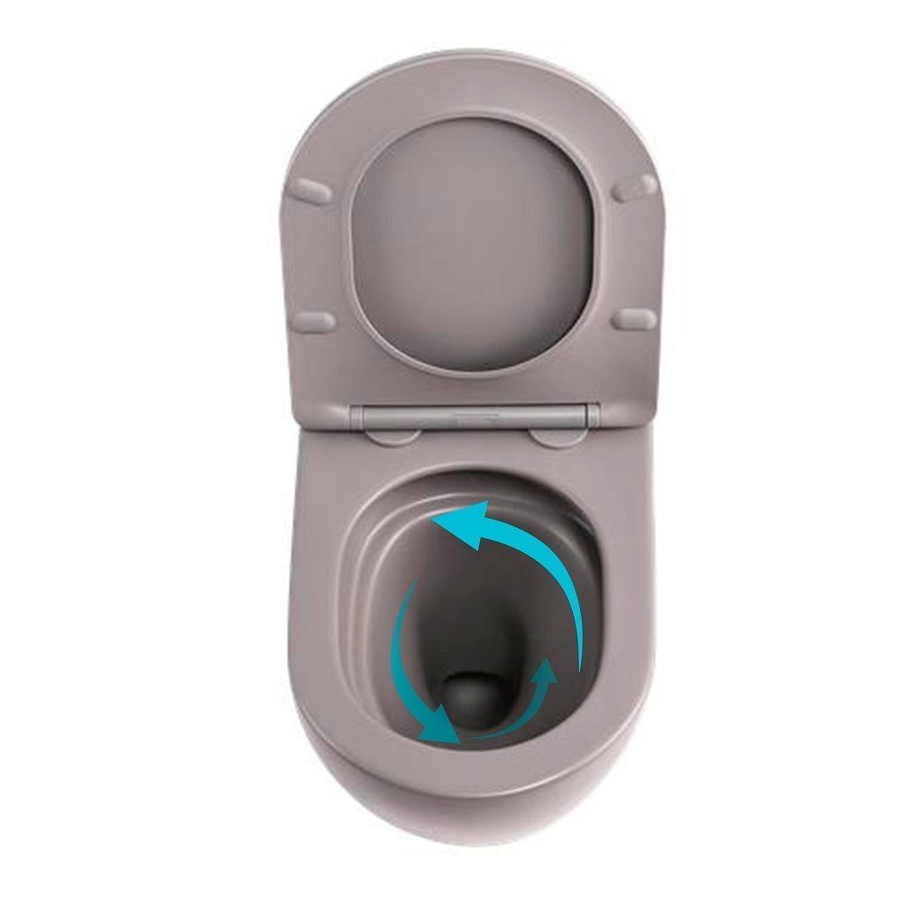 Унітаз підвісний Robin New Ultra Quiet (490х365х325) Matt Black QTAP