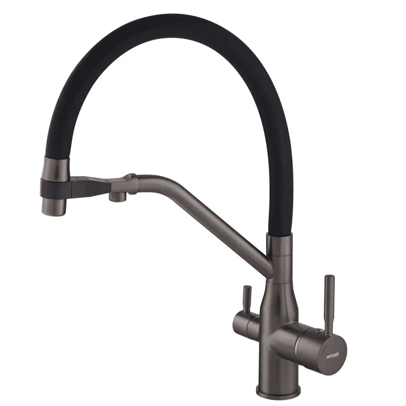 Змішувач для кухні PREMIUM GRAVITY 021 GRAF.REFL PVD Black MIXXUS
