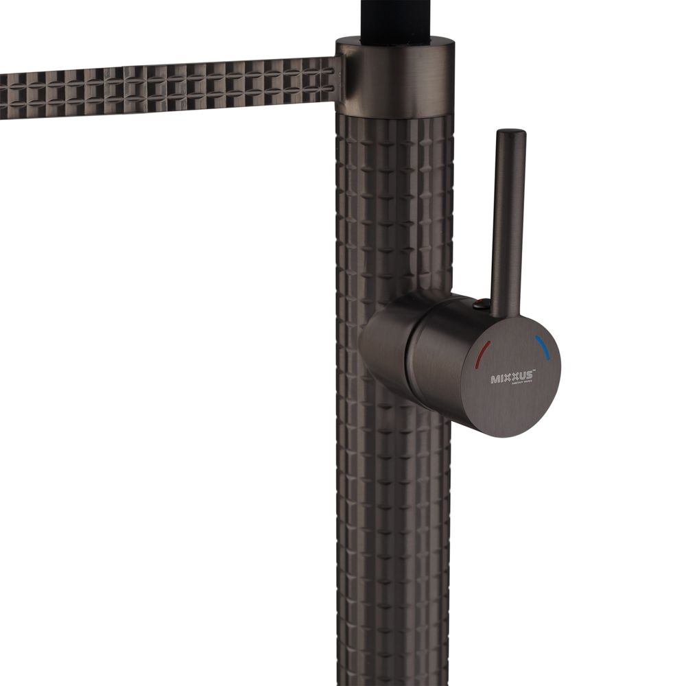 Змішувач для кухні PREMIUM OLIWER 017 GRAPHITE PVD Black MIXXUS