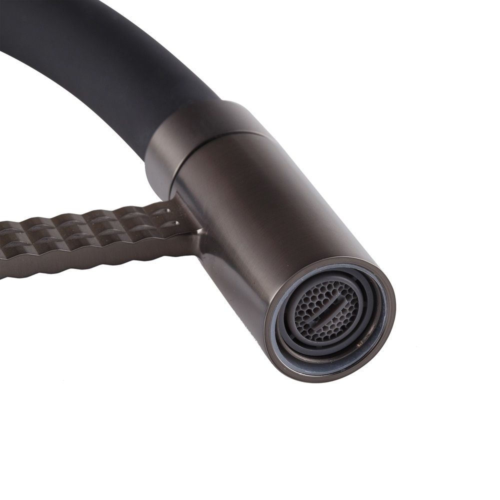 Змішувач для кухні PREMIUM OLIWER 017 GRAPHITE PVD Black MIXXUS