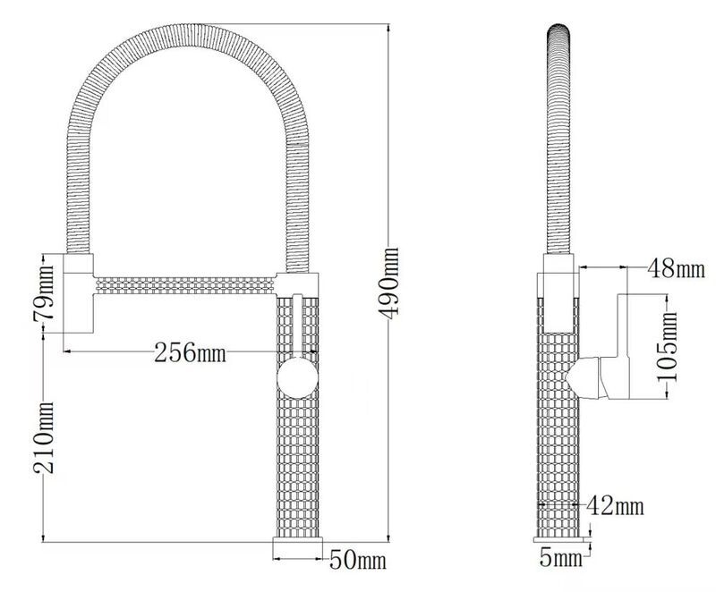 Змішувач для кухні PREMIUM OLIWER 017 GRAPHITE PVD Black MIXXUS