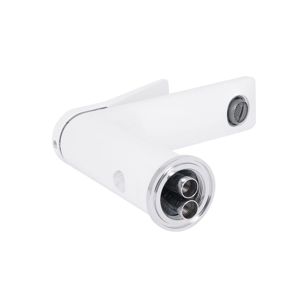 Змішувач для раковини Presto (QTPRE270CRM45576) Білий\хром QTAP