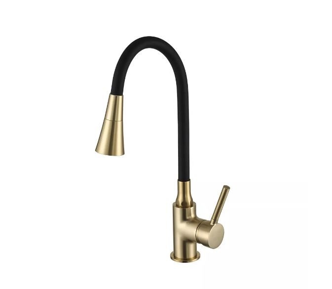 Змішувач для кухні F4044-3 гнучкий PVD GOLD FRAP