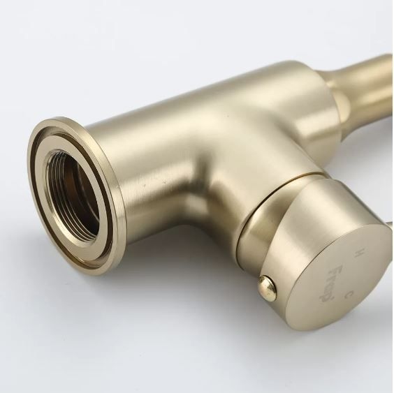 Змішувач для кухні F4044-3 гнучкий PVD GOLD FRAP