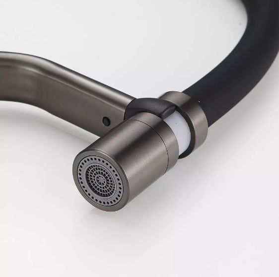 Змішувач для кухні F4497-9 кріплення магніт PVD Black FRAP