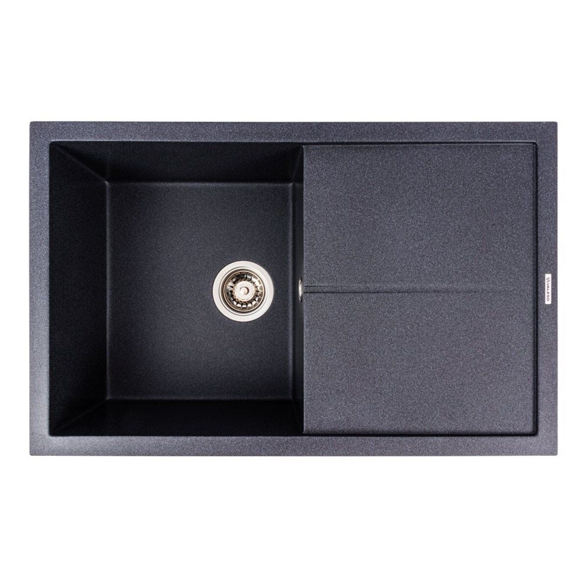 Мийка кухонна гранітна 7950 MAGNUM матова (Карбон) VALESO