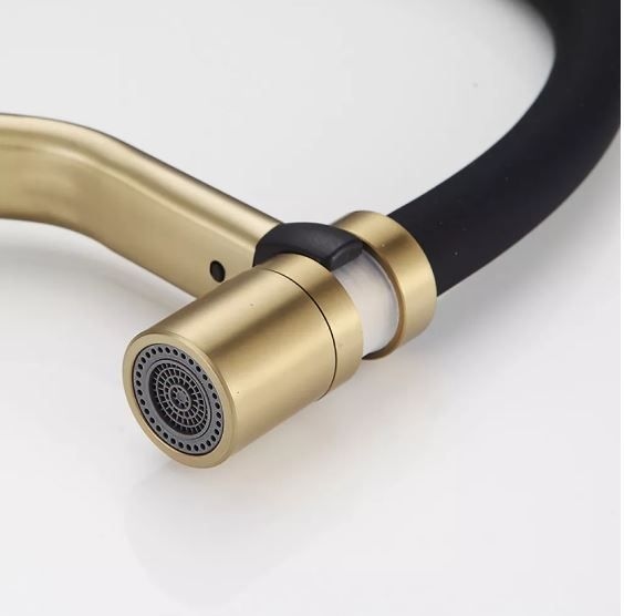 Змішувач для кухні F4497-3 кріплення магніт PVD GOLD FRAP