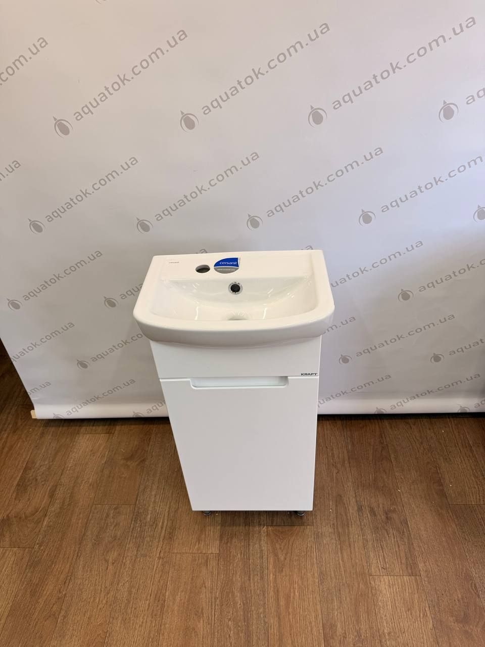 Тумба підлогова Т1 Татра з умивал ARTECO 40 ліва Біла KRAFT