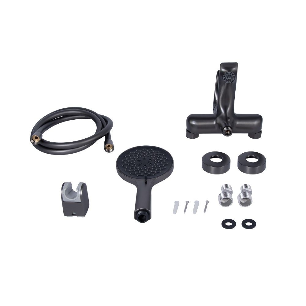 Змішувач для ванни Vlasta QTVLA259GMB45643 PVD Black QTAP