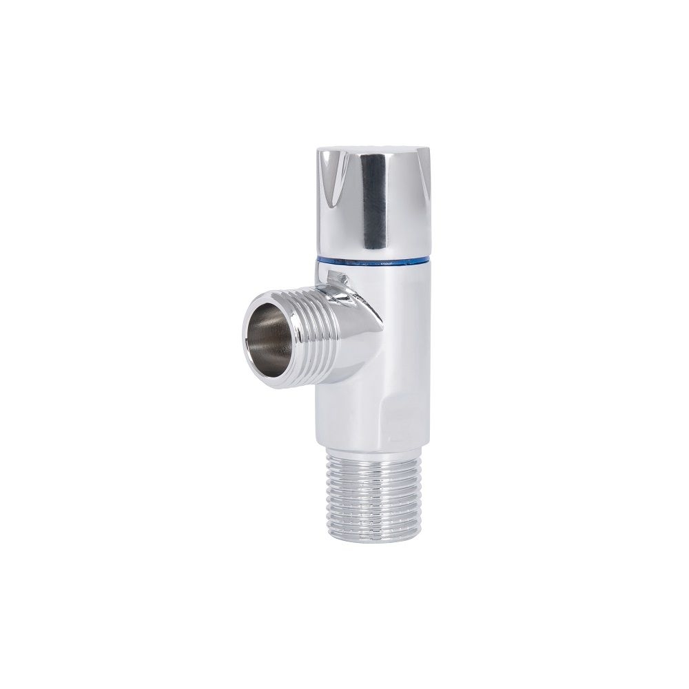 Кран кутовий (SF342W1515) 1\2*1\2 лат. Хром Thermo Alliance