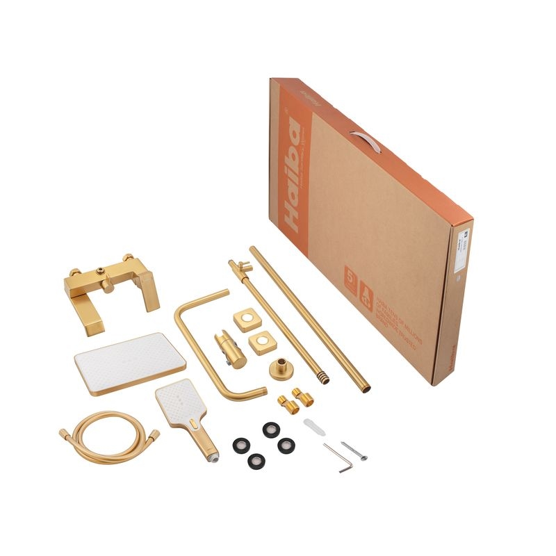 Душова система GAUDI 009-J Brushed Gold PVD GOLD HAIBA