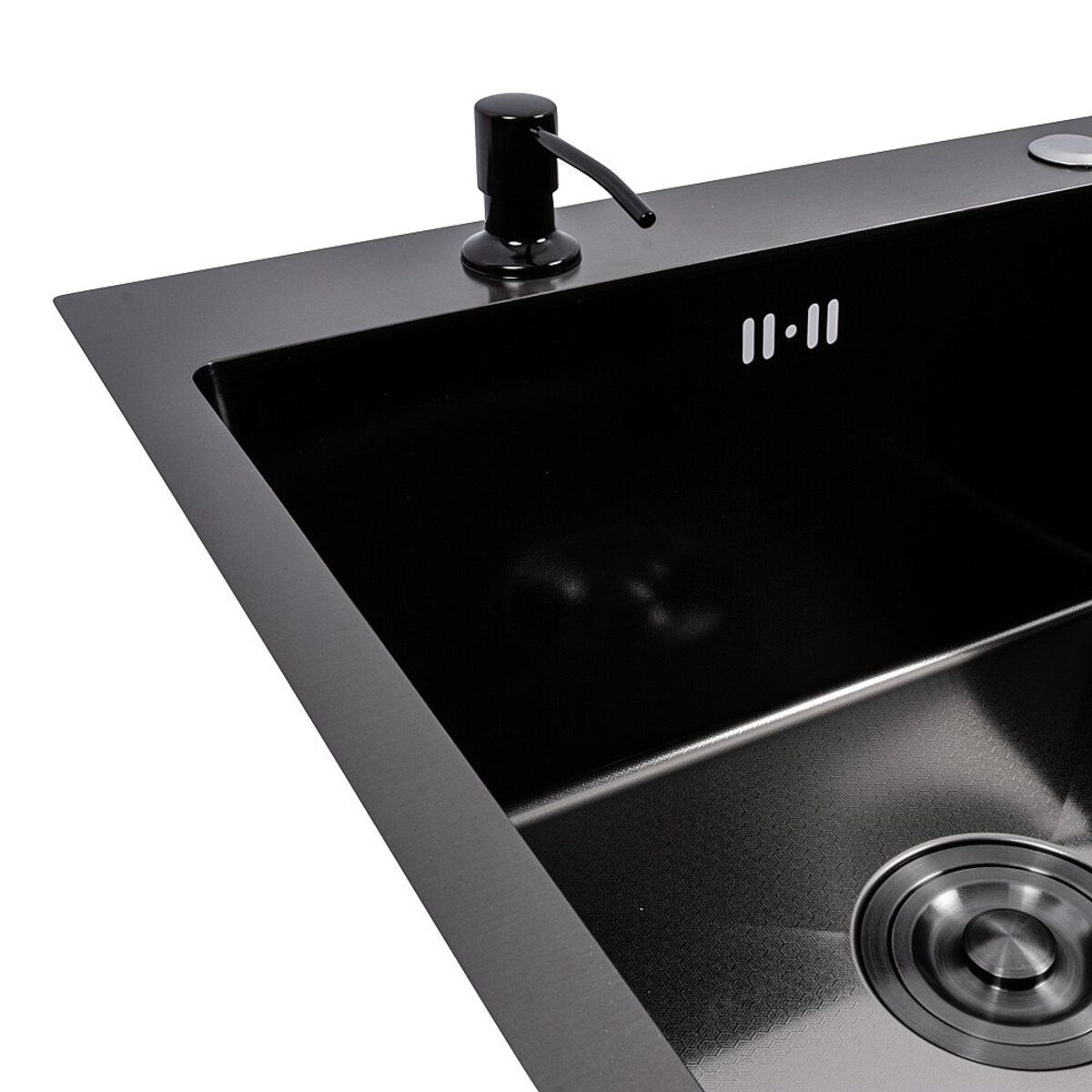 Мийка кухонна Handmade СМ 7850 L (3,0\1,0) Ліва PVD Black Decor VALESO