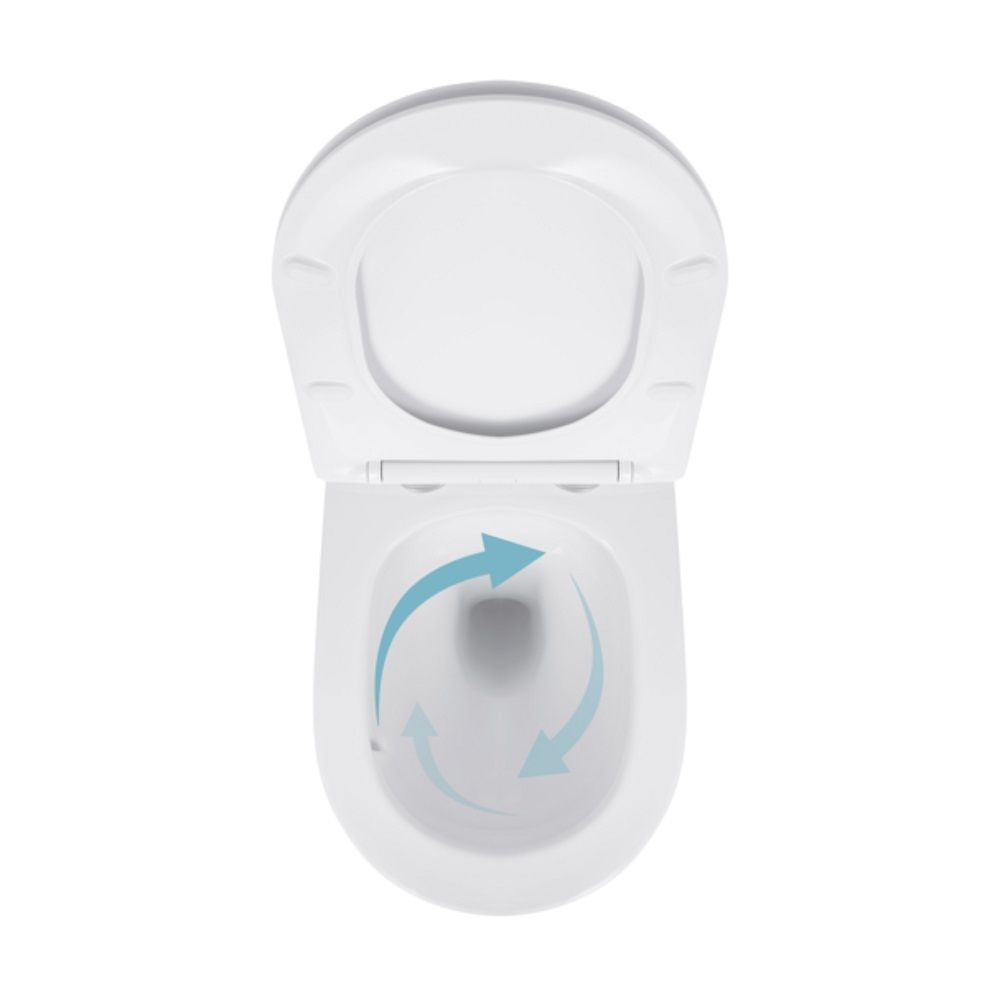 Унітаз підвісний Jay Ultra Quiet (520х360х320) (07335175) Торнадо овал QTAP