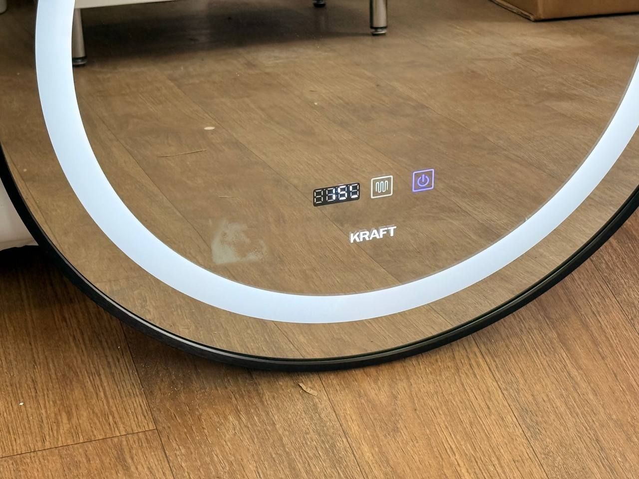 Дзеркало LED підсвіткою 2045 (6060) круг Black KRAFT