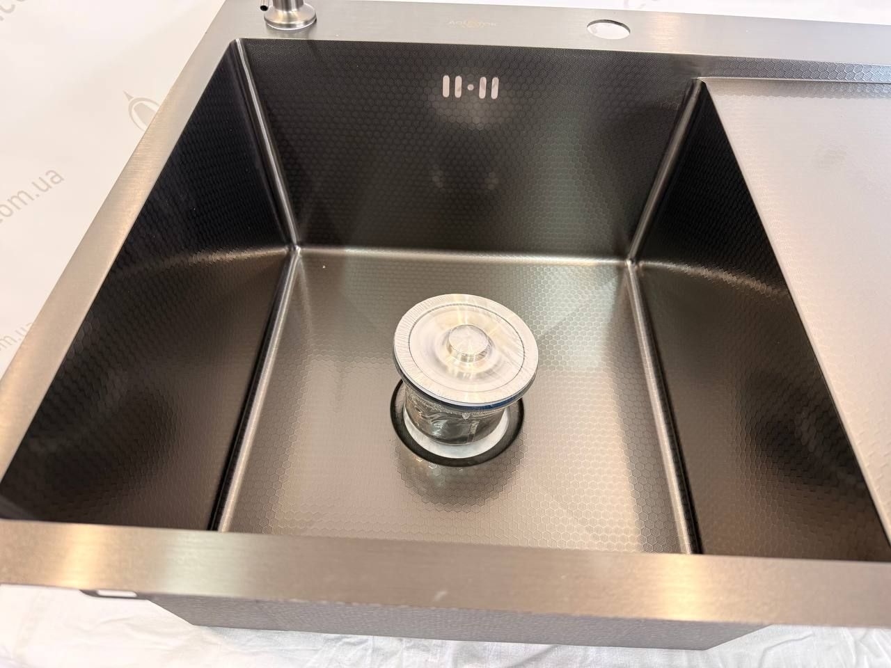 Мийка кухонна Handmade 6550 L (3.0\0.8) Ліва PVD Black Decor AQUATOK