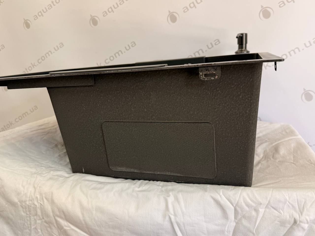 Мийка кухонна Handmade 6550 R (3.0\0.8) Права PVD Black Decor AQUATOK