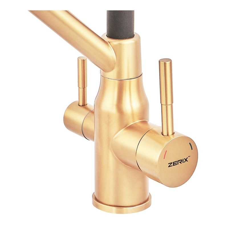 Змішувач для кухні з підкл Осмосу MAG-021 PVD GOLD ZERIX