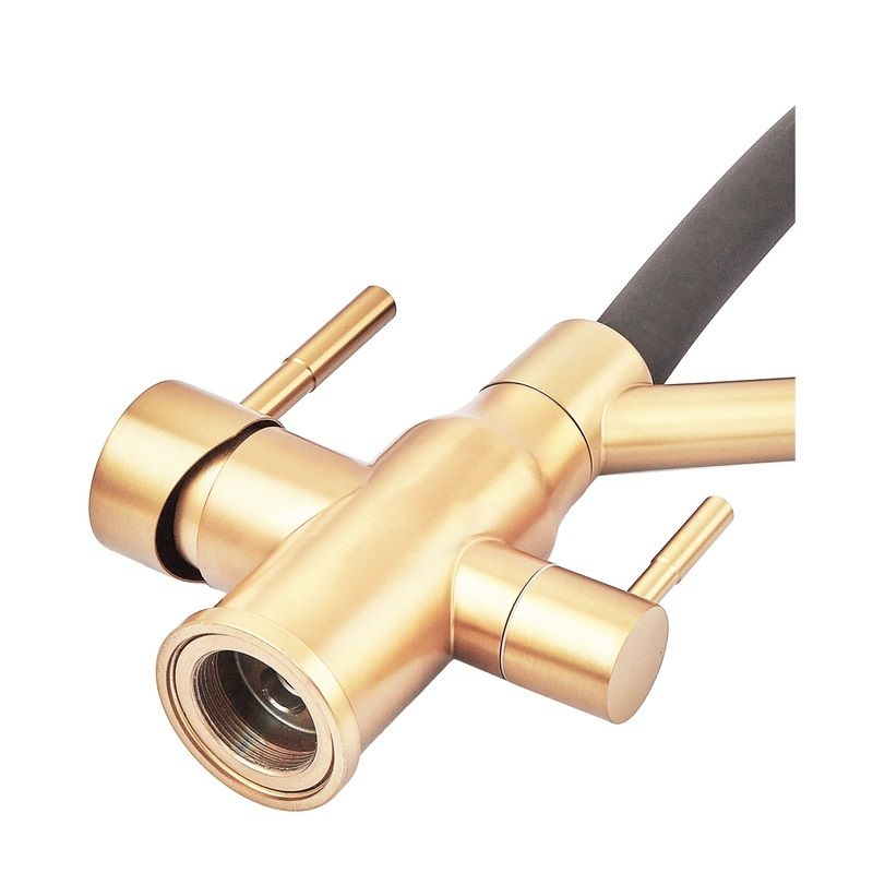 Змішувач для кухні з підкл Осмосу MAG-021 PVD GOLD ZERIX