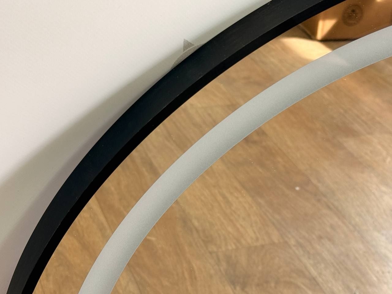Дзеркало LED підсвіткою 2045 (7070) круг Black KRAFT