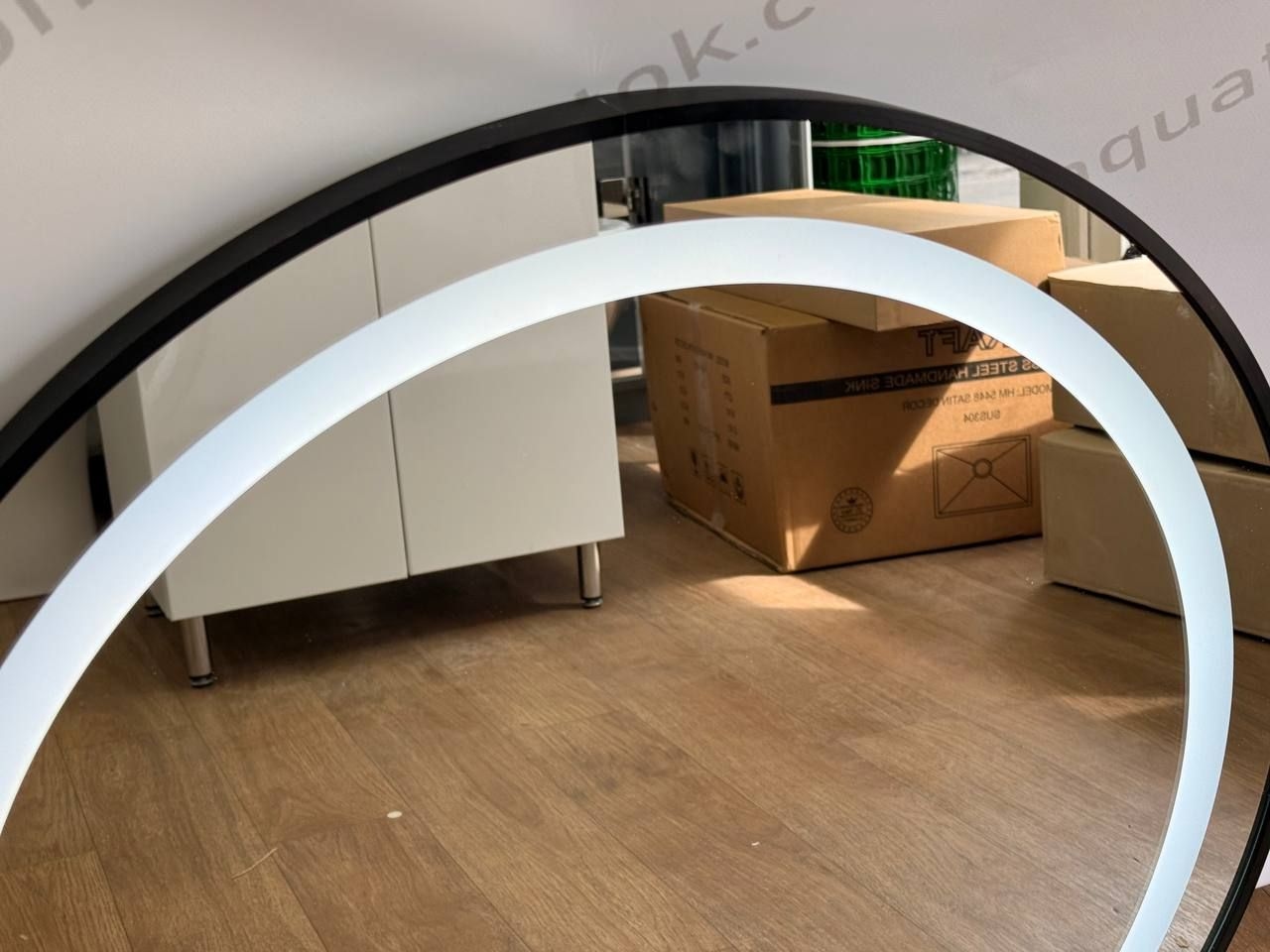 Дзеркало LED підсвіткою 2045 (7070) круг Black KRAFT