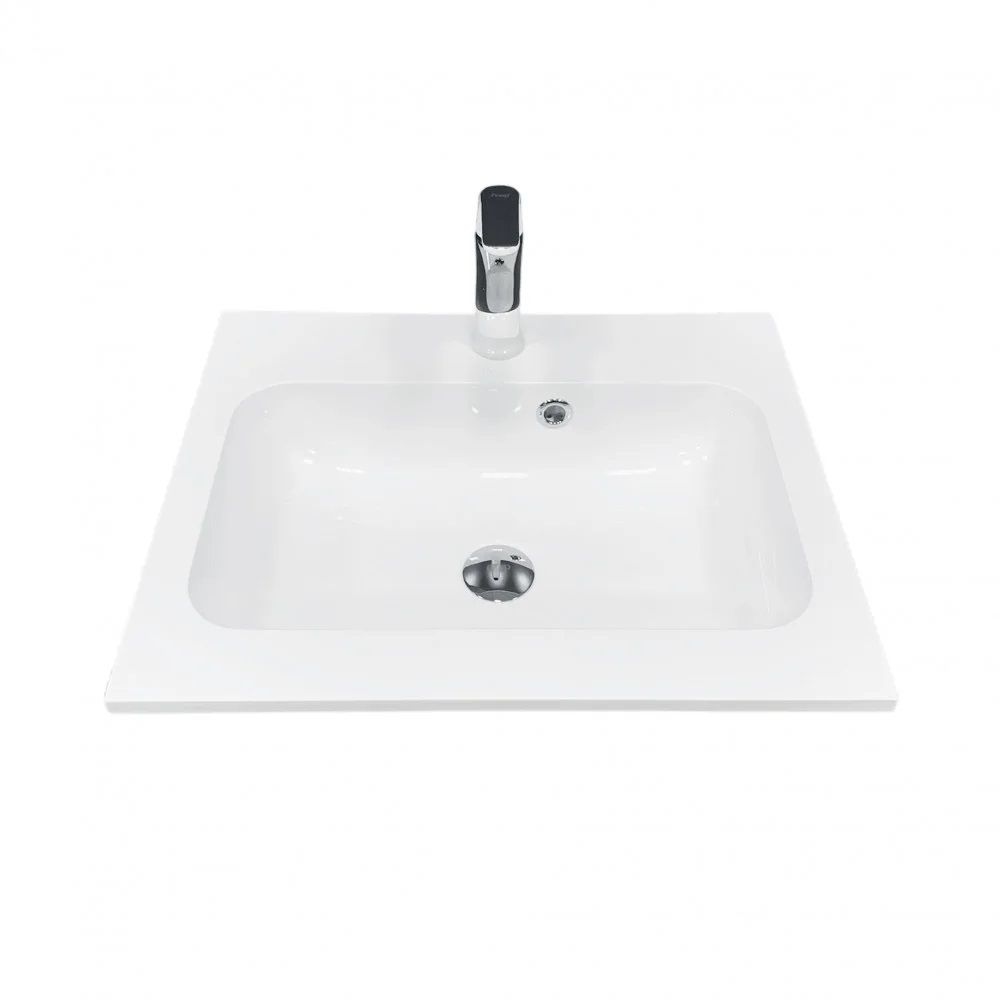 Раковина врізна в стільницю FRATE 55 (550*450*125) White ADAMANT