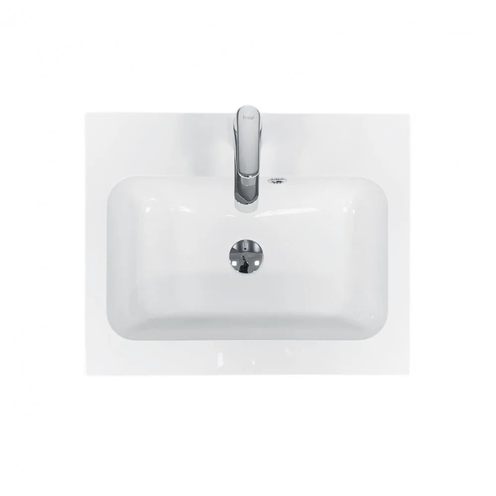 Раковина врізна в стільницю FRATE 55 (550*450*125) White ADAMANT