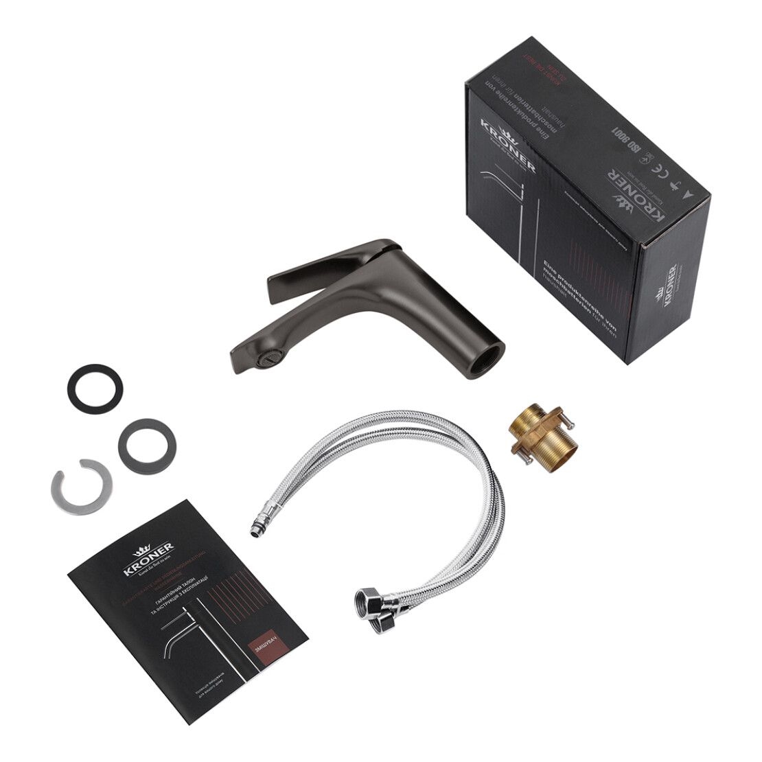 Змішувач для раковини KRP Graz-GRP010 PVD Black KRONER