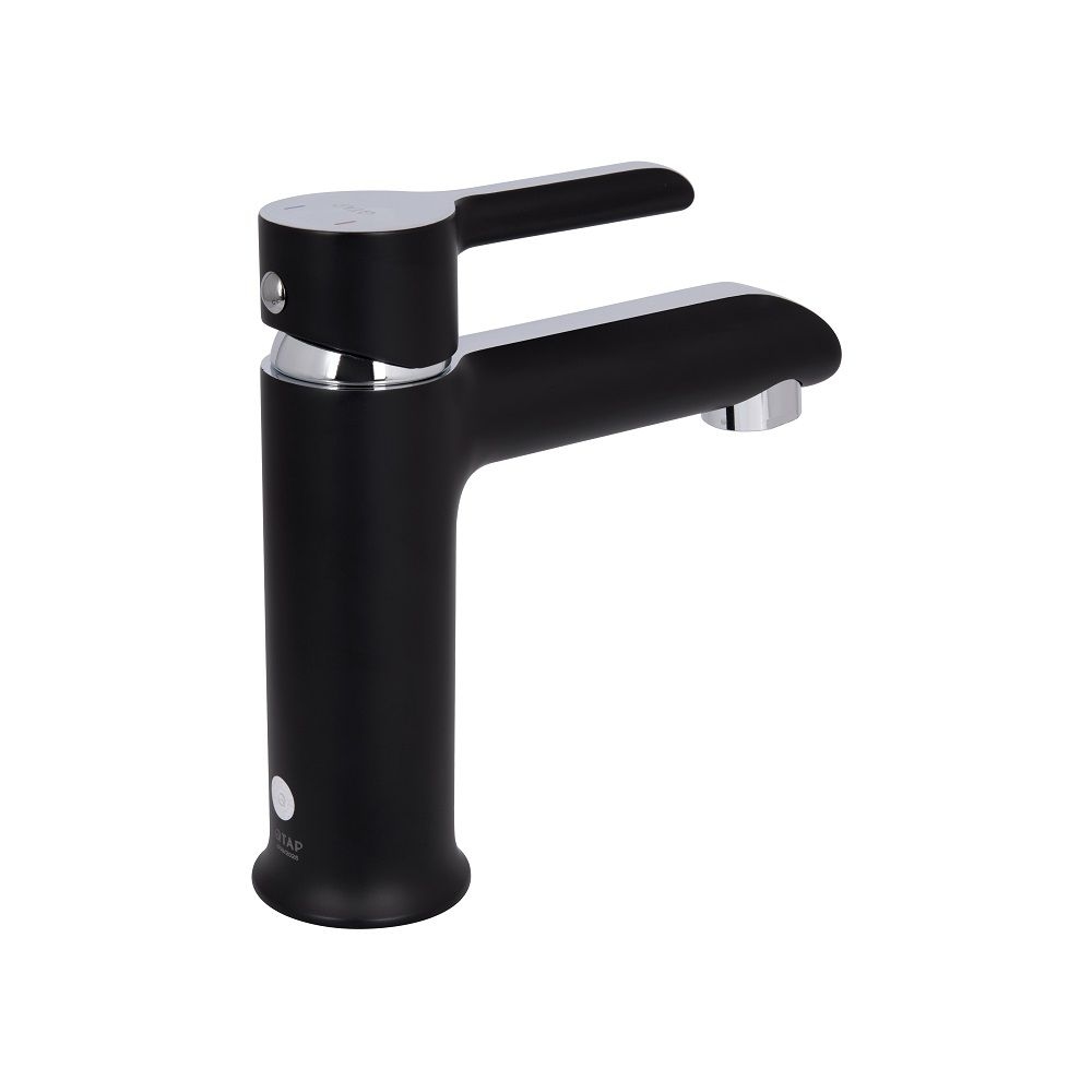 Змішувач для раковини Grand QTGRABCR001F Black Чорний\хром QTAP