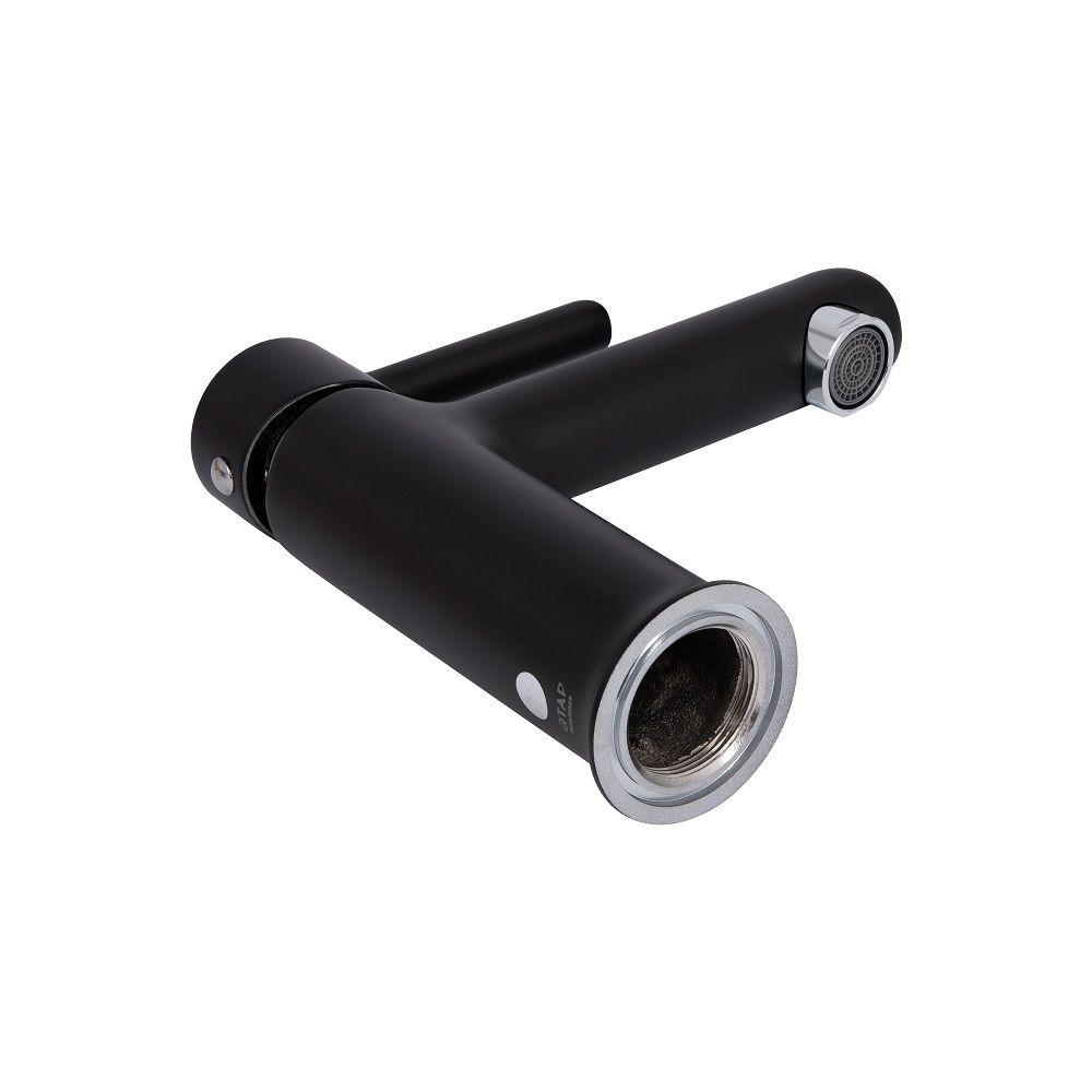 Змішувач для раковини Grand QTGRABCR001F Black Чорний\хром QTAP