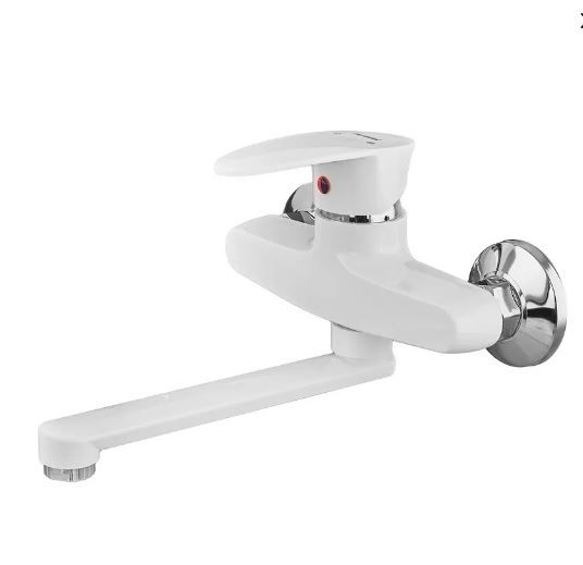 Змішувач для кухні CEZAR-005 WHITE настінний Білий Plamix
