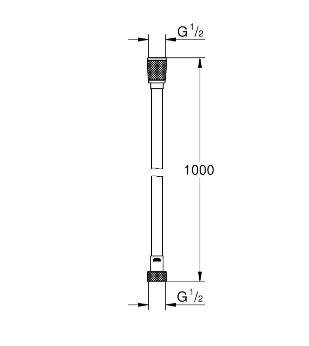 Шланг Silverflex для гігієн лійки (26334001) Сіра GROHE