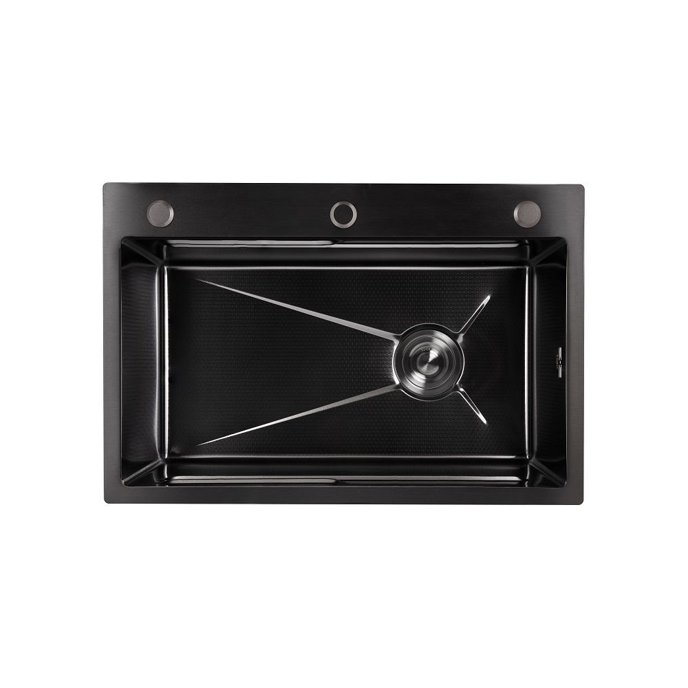 Мийка кухонна Handmade Н6845В (3.0\1.0) PVD Black Decor LIDZ